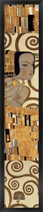 Framed Klimt Panel III (Expectation) Print