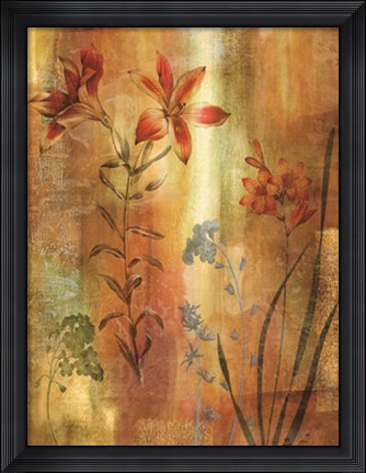 Framed Tulip Garden I Print