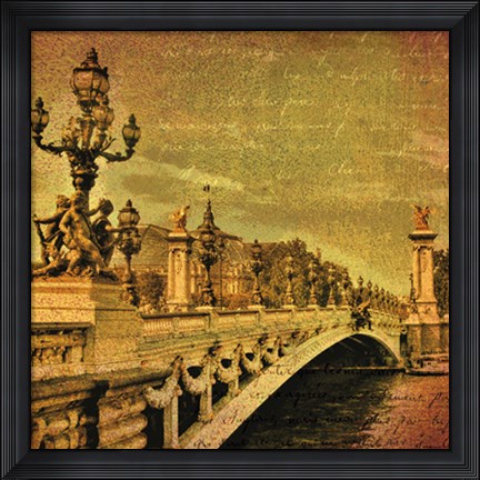 Framed Paris Romance Print