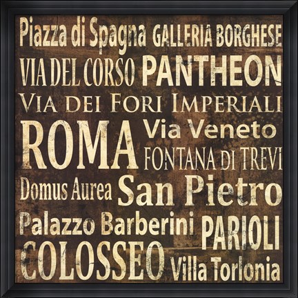 Framed Roma Print