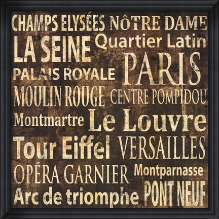 Framed Paris Print