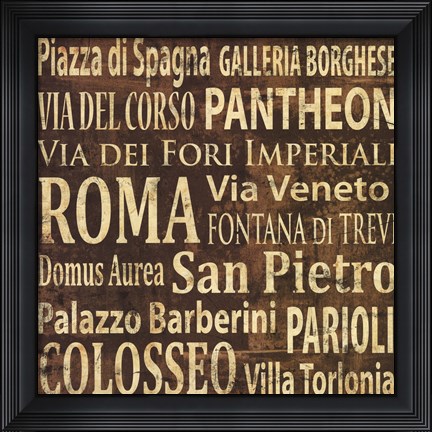 Framed Roma Print