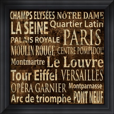 Framed Paris Print