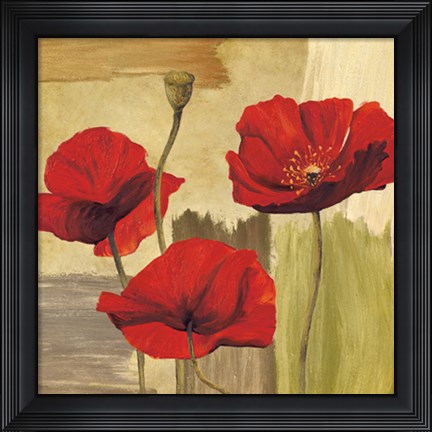 Framed Panneau Printemps II Print
