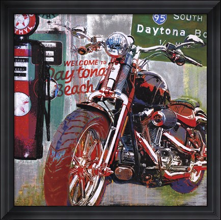 Framed Daytona Beach Print