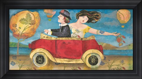 Framed Gita nei campi Print