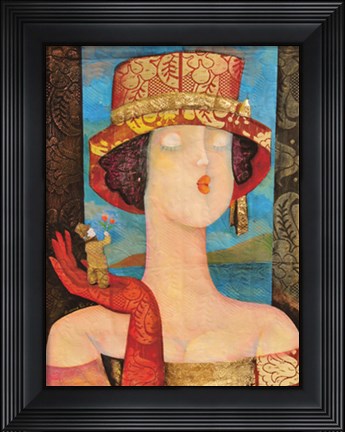 Framed La dea dell&#39;amore Print