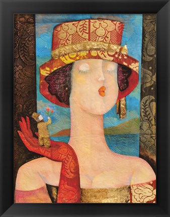 Framed La dea dell&#39;amore Print