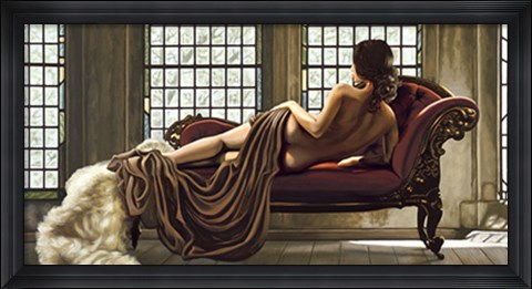 Framed Golden Woman Print
