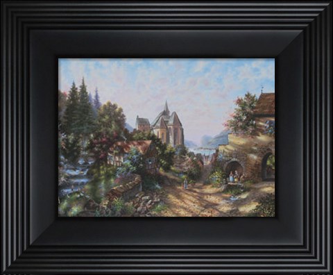 Framed Andernach At The Rhine Print