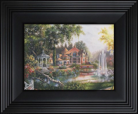 Framed Lakeside Hideaway Print