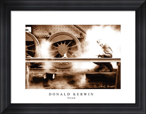 Framed Steam (Sepia) Print
