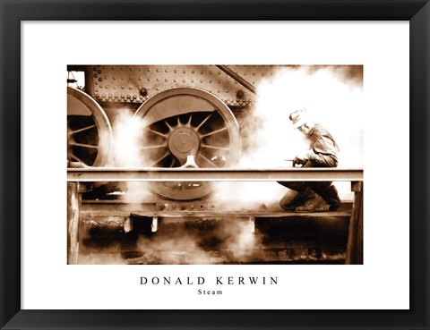 Framed Steam (Sepia) Print