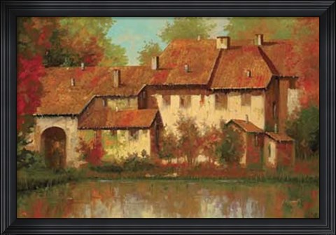 Framed Borgo Rosso Print