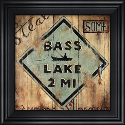 Framed Bass Lake Print