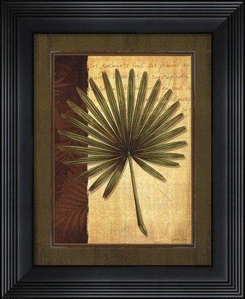 Framed Palm Tropical I Print