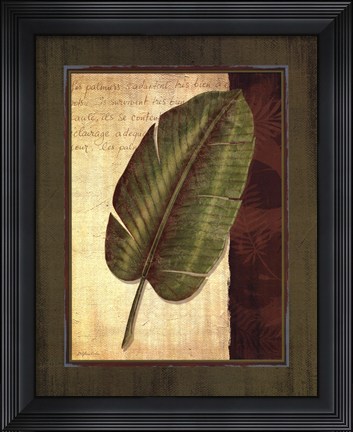 Framed Palm Tropical II - grande Print