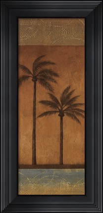 Framed Golden Palm II - mini Print