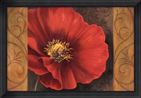Framed Pavots Rouges I Print