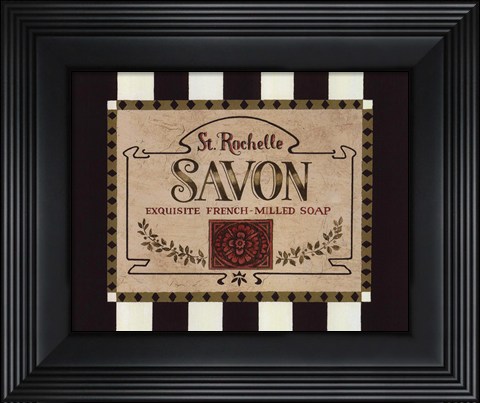 Framed Soap Label Print