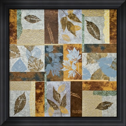 Framed Blue Fusion I Print