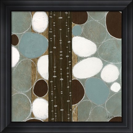 Framed Stones Throw I Print