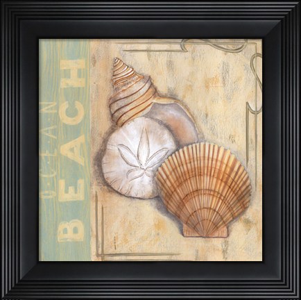 Framed Ocean Beach Print