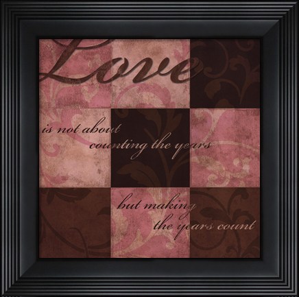Framed Love in Pink Print