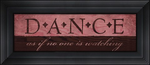 Framed Dance in Pink Print