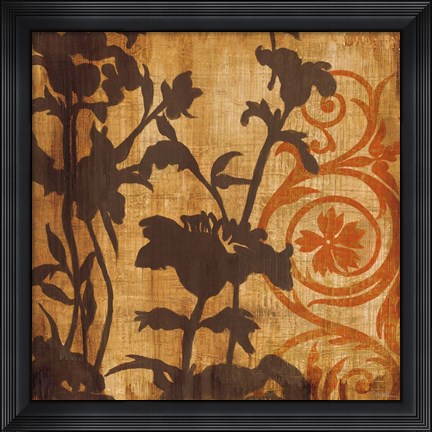 Framed Chocolate Scroll Print