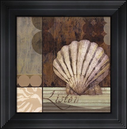 Framed Contemporary Shell I Print
