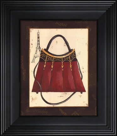 Framed Fashion Purse I Print