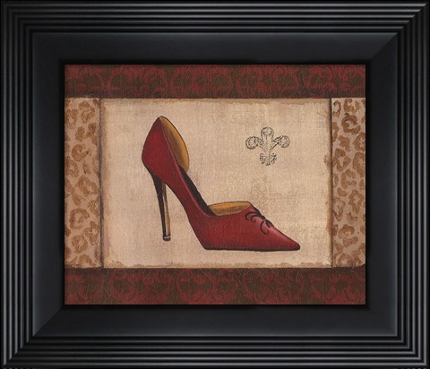 Framed Fashion Shoe I Print