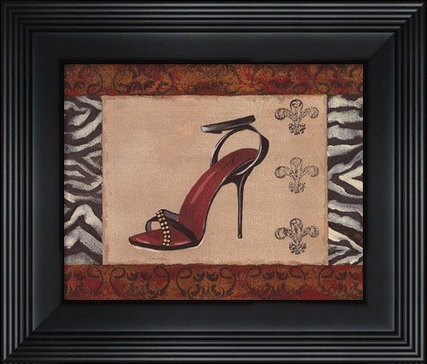 Framed Fashion Shoe II Print