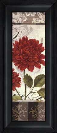 Framed Etude en Rouge Panel I - mini Print