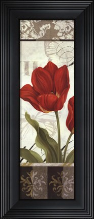 Framed Etude en Rouge Panel II - mini Print