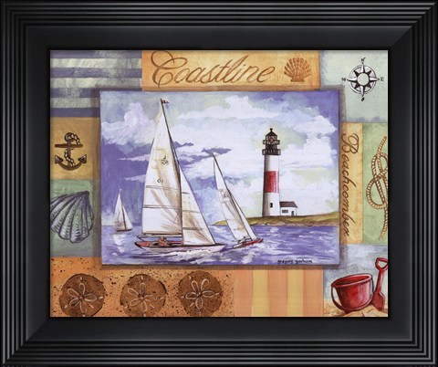 Framed Summer Beach I Print