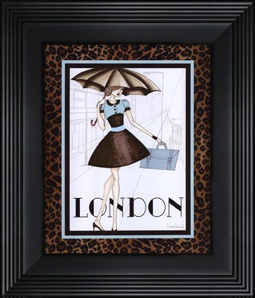 Framed City Girl I - mini Print