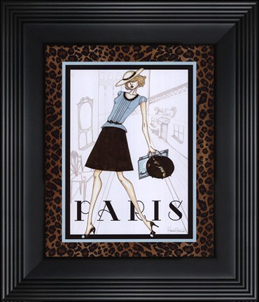 Framed City Girl II - mini Print