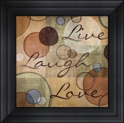 Framed Live Laugh Love Print