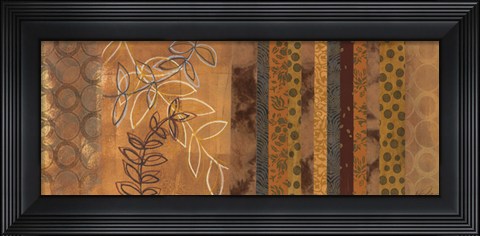 Framed Golden Connection I - mini Print