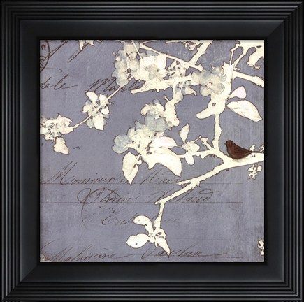 Framed Song Birds III - mini Print