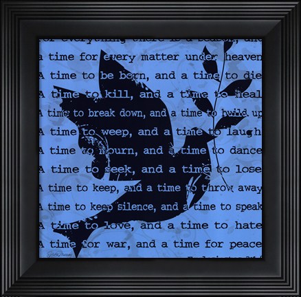 Framed Peace Sign I Print