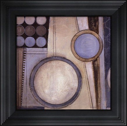 Framed Blue Notes Square I Print