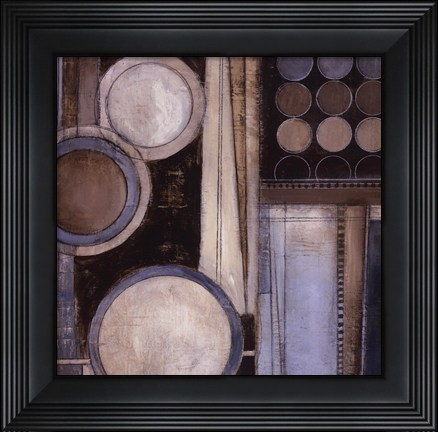 Framed Blue Notes Square II Print