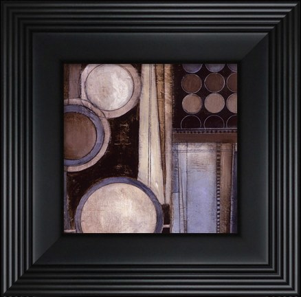Framed Blue Notes Square II - petite Print