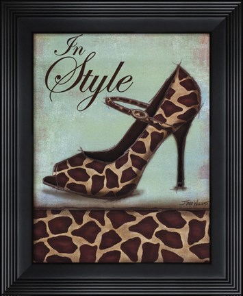 Framed Giraffe Shoe Print