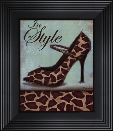 Framed Giraffe Shoe - mini Print