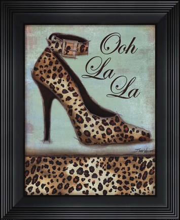 Framed Leopard Shoe Print