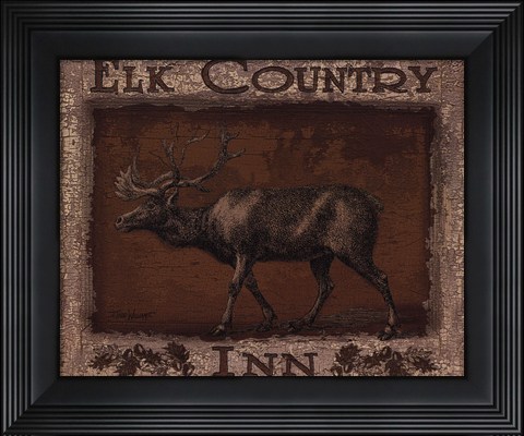 Framed Elk Country - mini Print